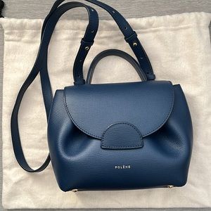 Polene Numero Un Nano Crossbody Navy Blue